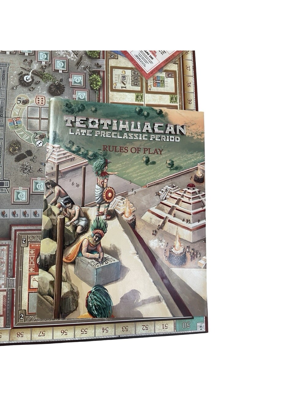 Teotihuacan City of Gods Board andDice Game w Late Preclassic Expansion & Insert - Picture 3 of 11